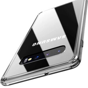 TOZO for Samsung Galaxy S10 Plus Clear Case 6.4 Inch Hybrid PC+TPU Soft NEW